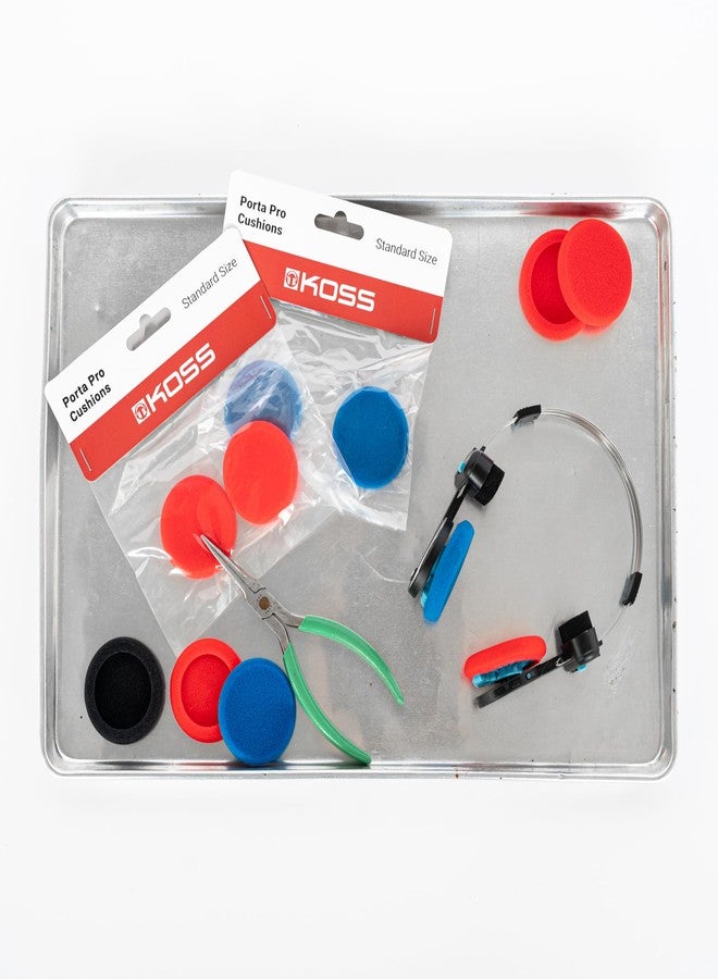 كوس وسادات أذن بديلة قياسية الحجم من Koss لسماعات Porta Pro وKPH40 Utility وKSC75، لون برتقالي - Image 4